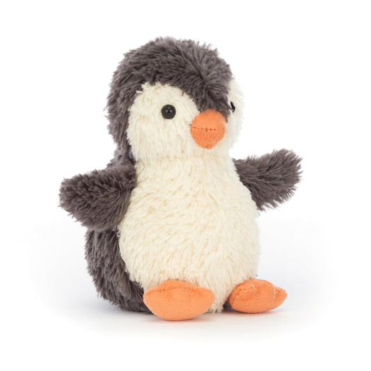 Jellycat Peanut Penguin front view, soft cuddle buddy for play and bedtime