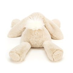 Jellycat Smudge Rabbit floppy trumpet legs ideal for posing and hugs