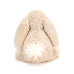 Jellycat Smudge Rabbit pink suedette nose adds charming detail for storytelling