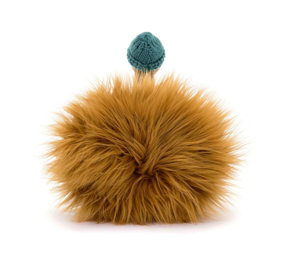 Jellycat Theo Turkey's beanie head adds character, perfect for storytelling hugs.
