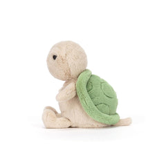 Jellycat Thimble Turtle fabric detail, plush texture for comforting hugs