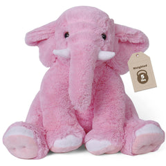 JellyMallow elephant weighted plush front view for cozy sensory cuddles.