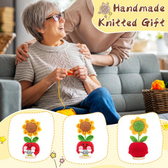 JELUTAR soft wool apple-sunflower plush for desk or nightstand