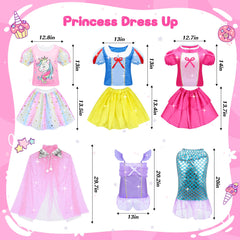 JEMSHE 15-piece princess dress set side view, perfect for party-ready outfits.