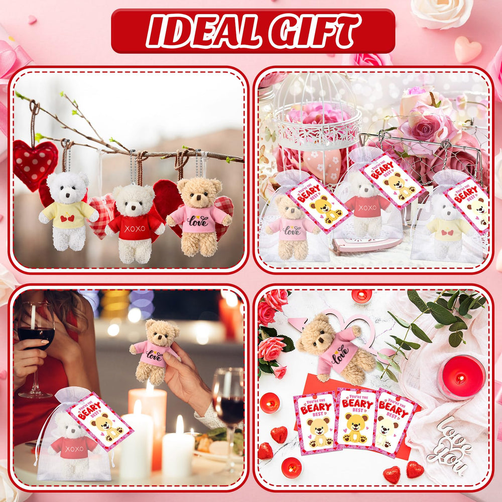 Jenaai bulk set of 24 teddy bears, ideal for gifts.
