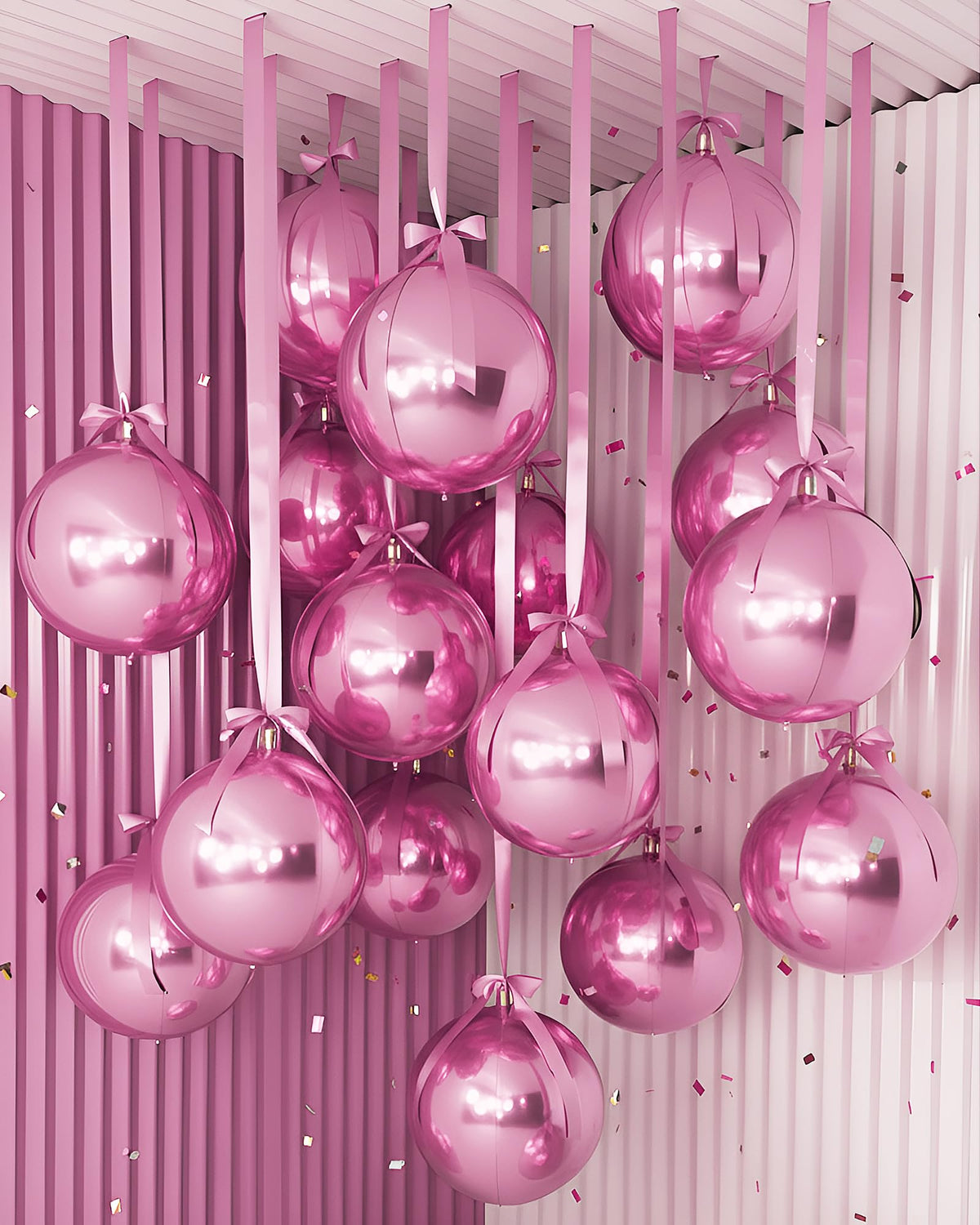 Jenaai pink 22-inch foil balloon for ceiling decor, adding instant party sparkle.