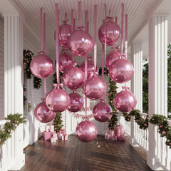 Jenaai ceiling decor with a giant pink balloon to create a focal point.