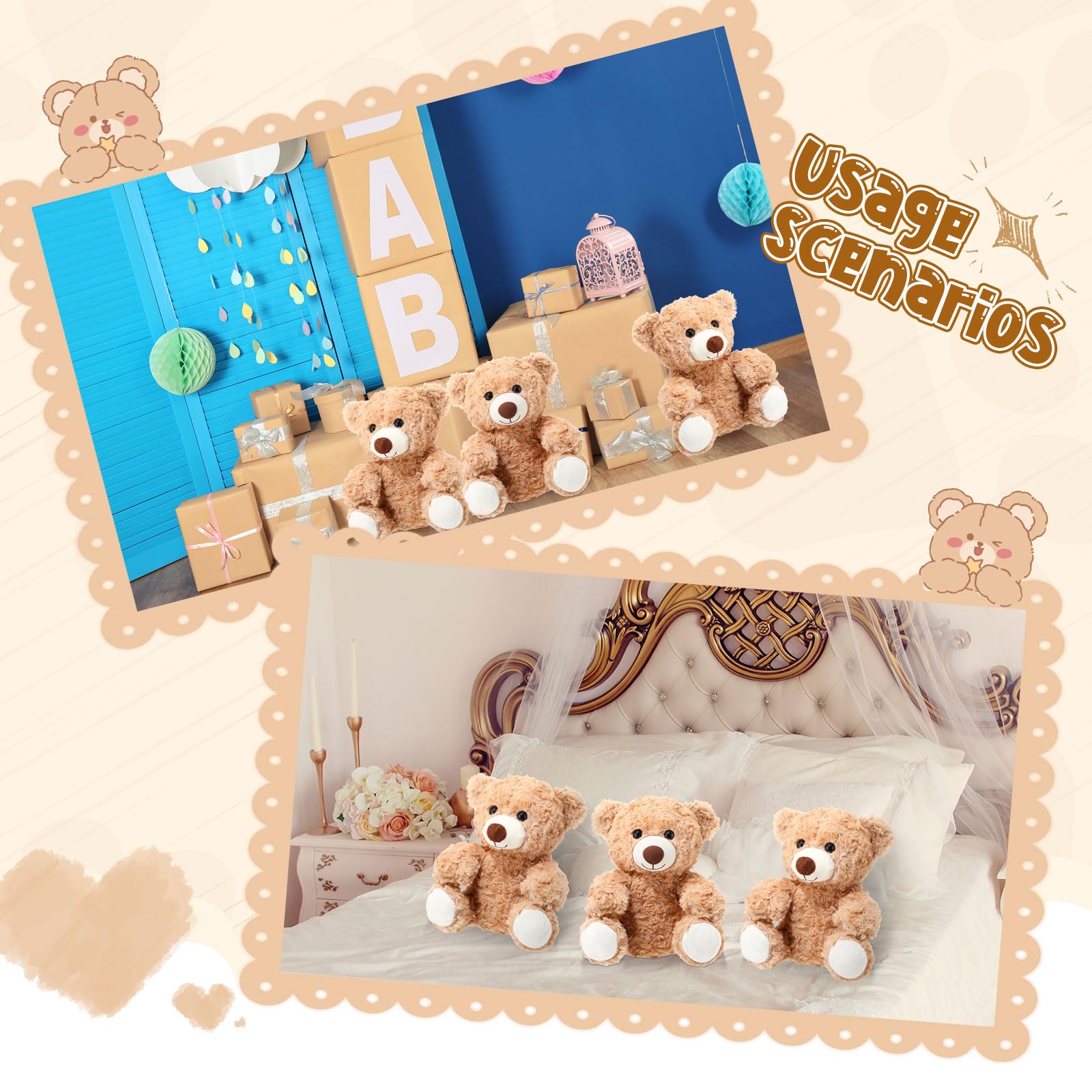 Jenaai bear on classroom shelf, inspiring playful learning and storytelling.