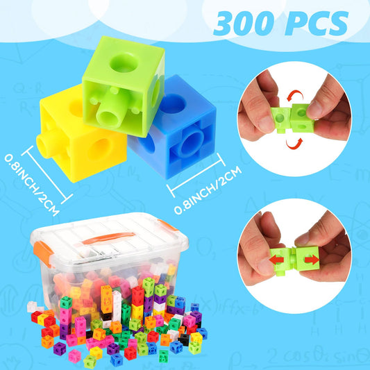Jenaai colorful linking cubes for hands-on pattern and counting practice