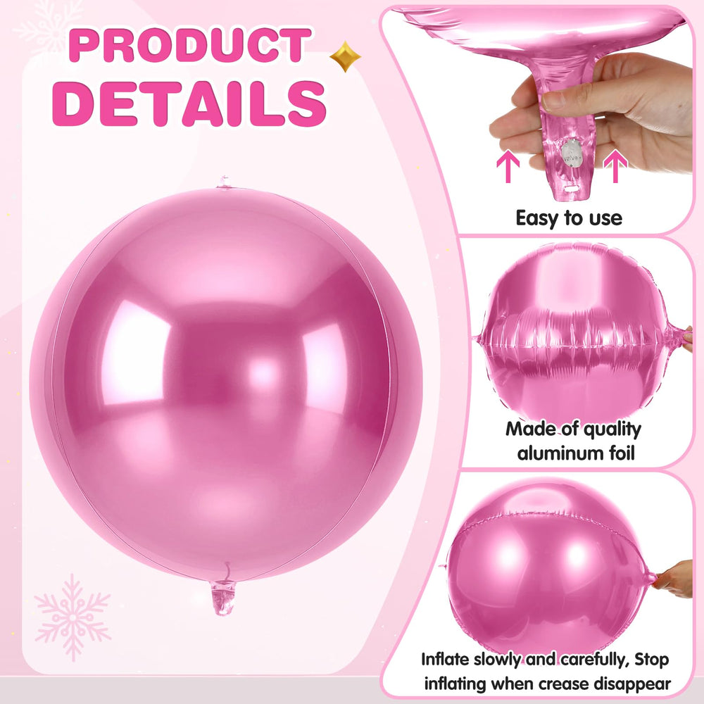 Jenaai giant 22-inch balloon hung as a striking centerpiece in a room.