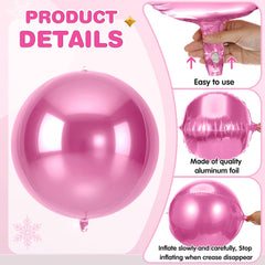 Jenaai giant 22-inch balloon hung as a striking centerpiece in a room.