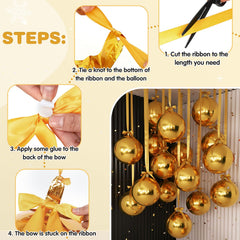 Jenaai 22-inch gold foil balloon ready for dramatic centerpiece.