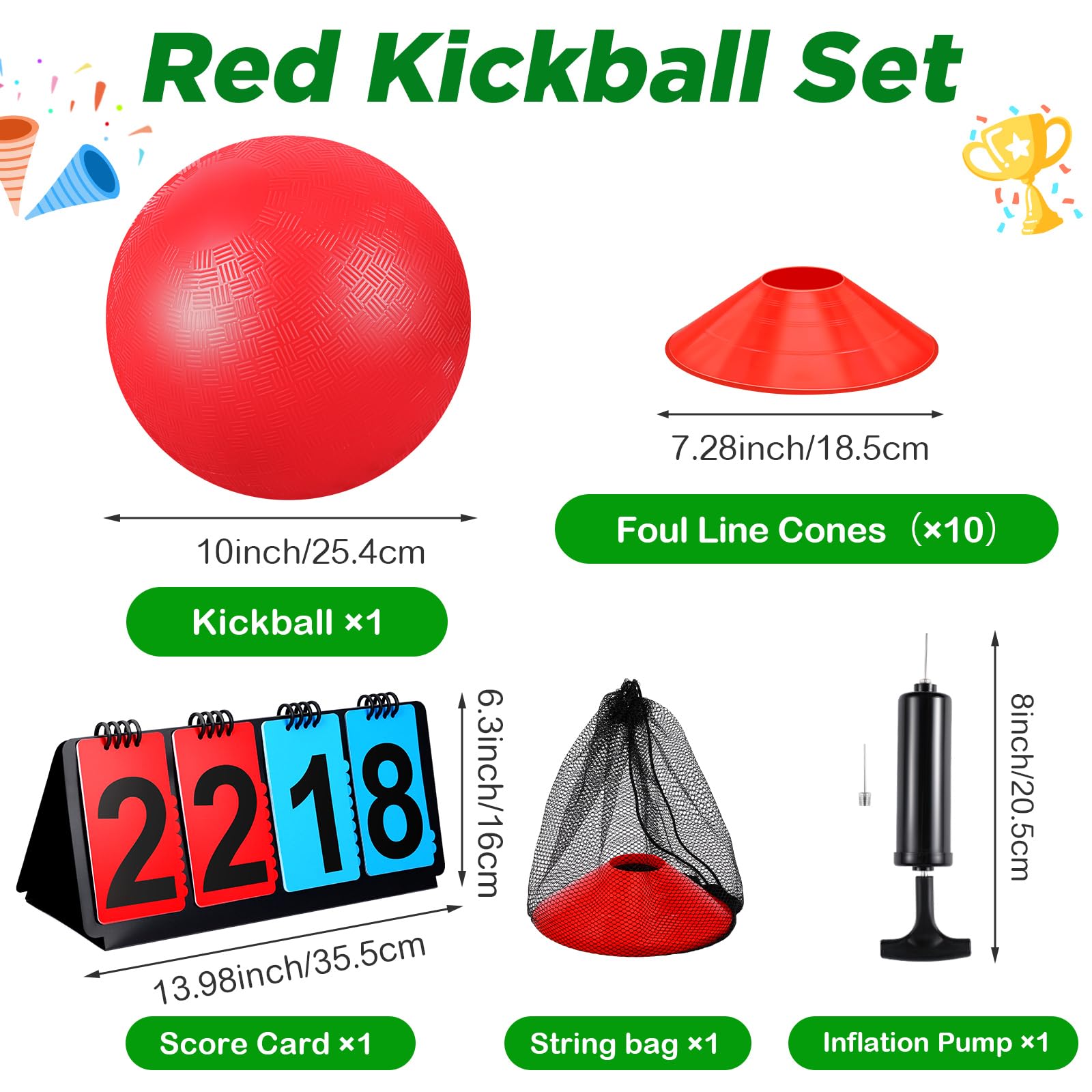 Jenaai rubber bases provide a durable surface for backyard games.