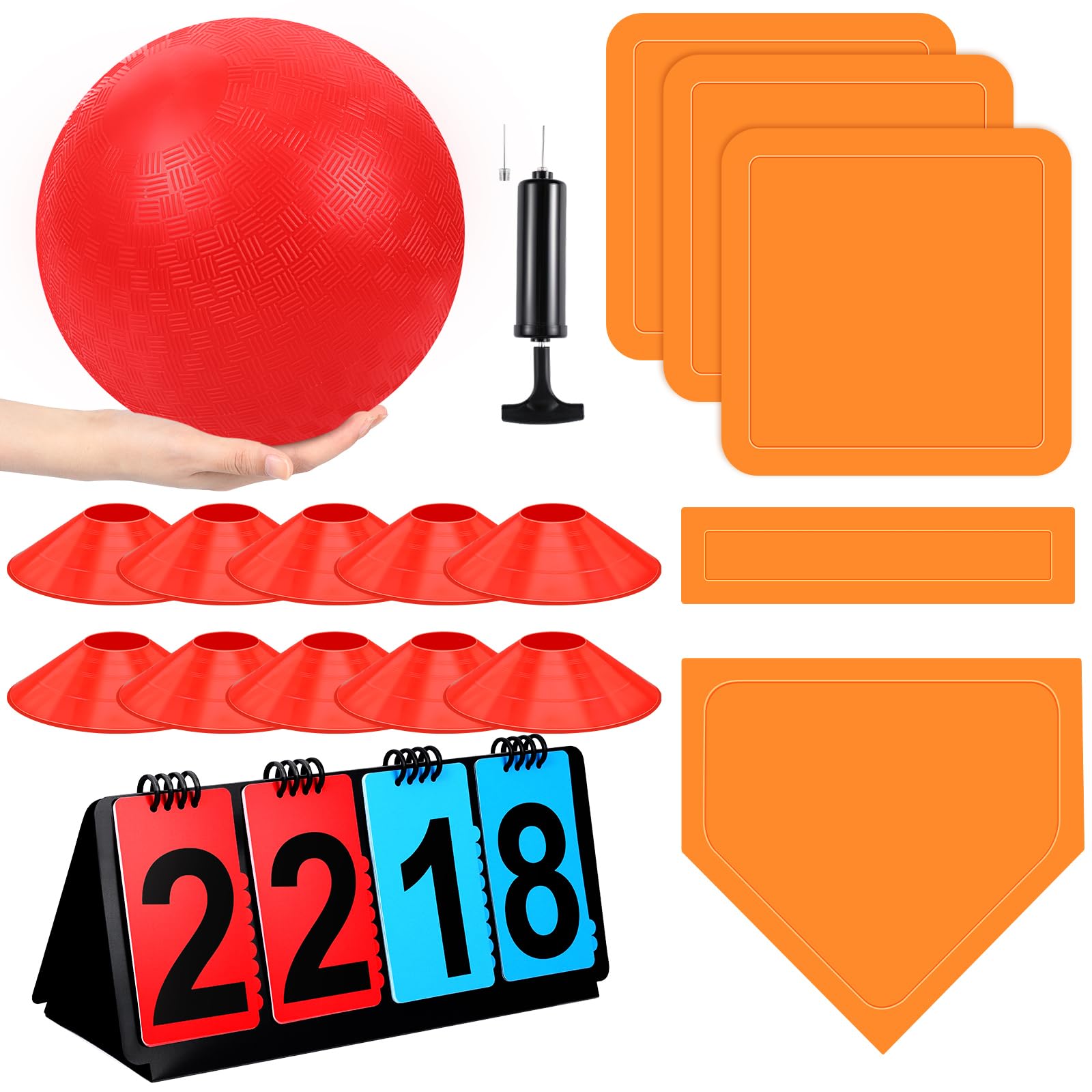 Jenaai kickball ten-inch ball for versatile indoor and outdoor play.