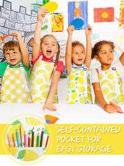 Jenaai kids apron pockets offer handy storage for recipe cards and utensils.