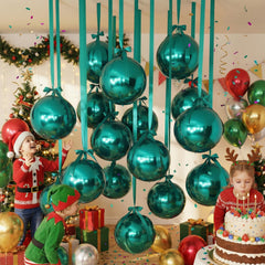 Jenaai green balloons create festive atmosphere for weddings and parties.