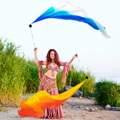 Jenaai vibrant colors silk streamers improve visibility in dim venues.