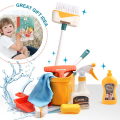 Jenilily detachable cleaning toy brush encourages imaginative housekeeping play
