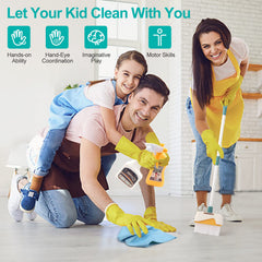 Jenilily detachable cleaning toy set sponge rag adds authentic washing play