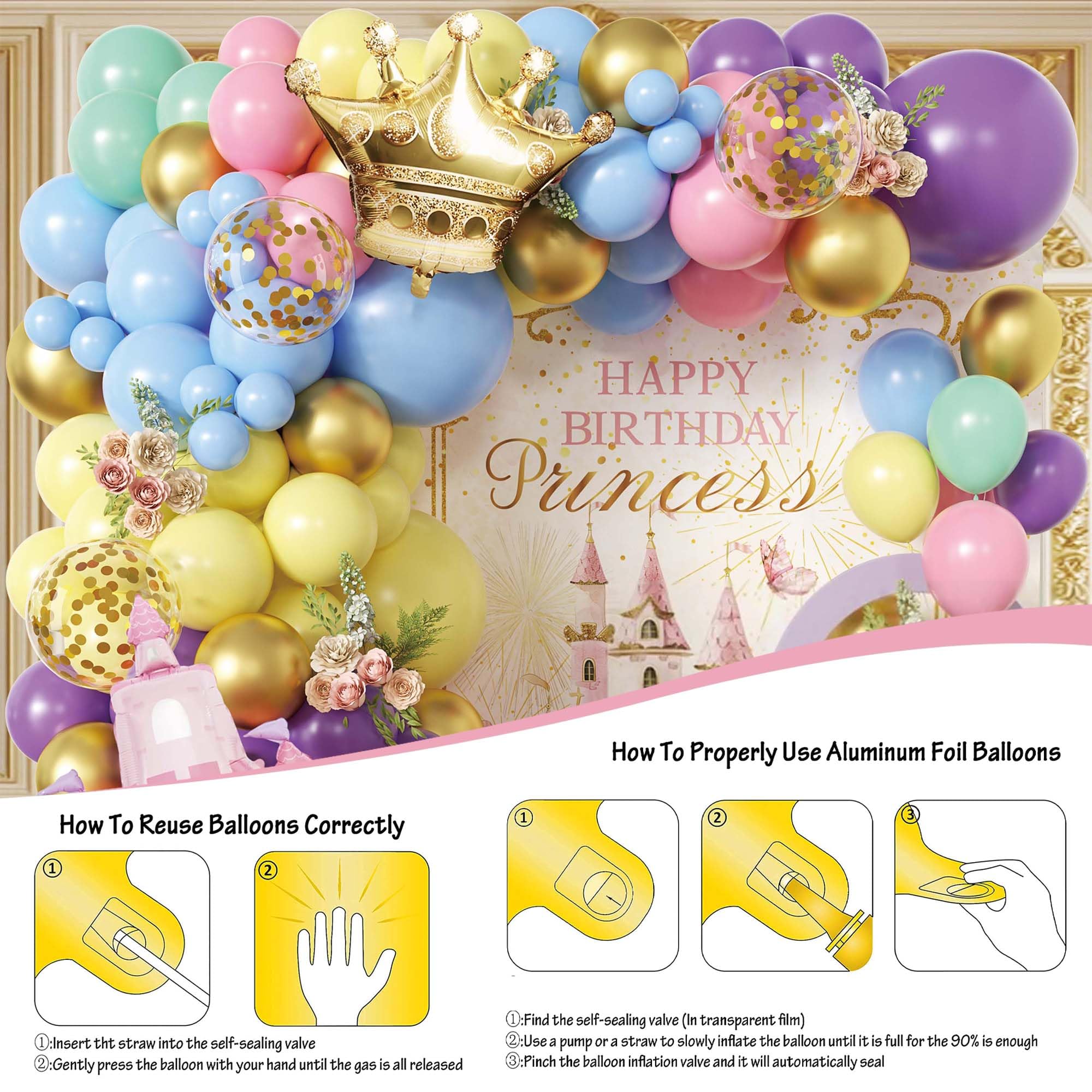 Jenlion 5-inch pastel fillers fill gaps for a fuller bouquet.