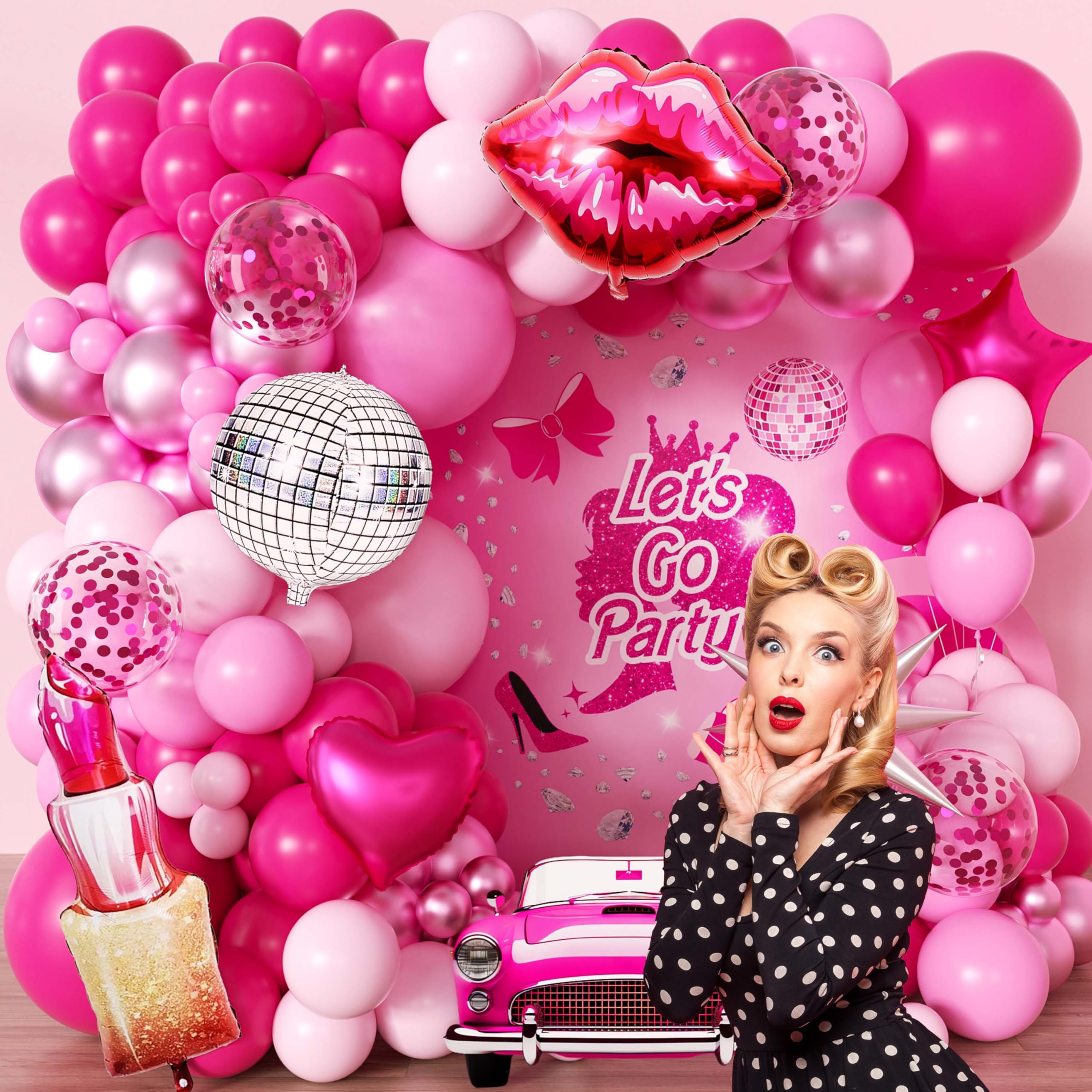Jenlion disco ball foil balloon reflects light for party-ready Instagram shots.