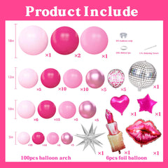 Jenlion kiss lips foil balloon creates playful accents for bachelorette celebrations.