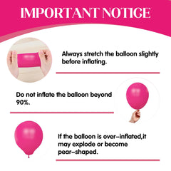 Jenlion pink star balloon enhances color variety in a dense garland.