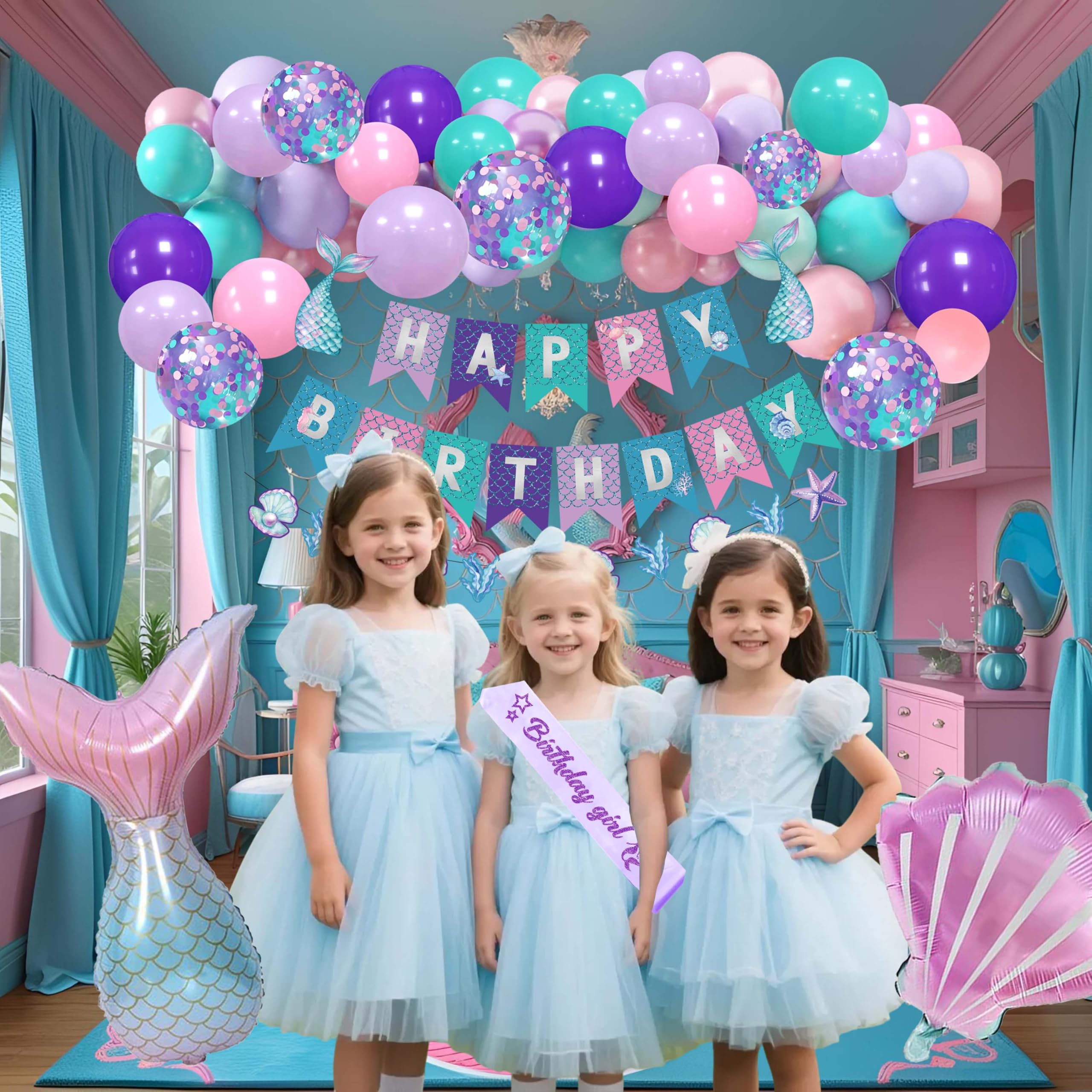 jenmir Mermaid party space setup is quick and stylish