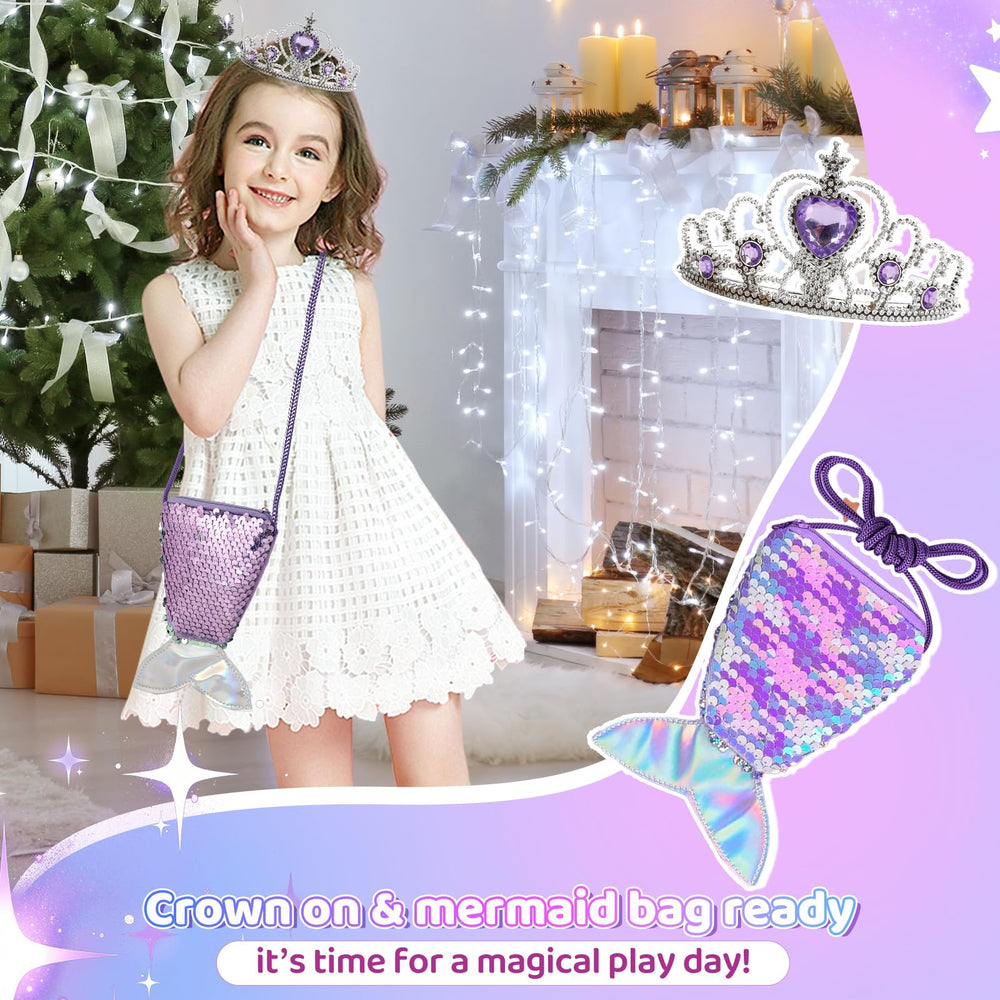 Jenria Mermaid Gift Set mermaid coin pouch, handy storage for small treasures.