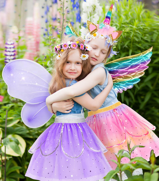 Jeowoqao butterfly wings add magical flair for pretend play