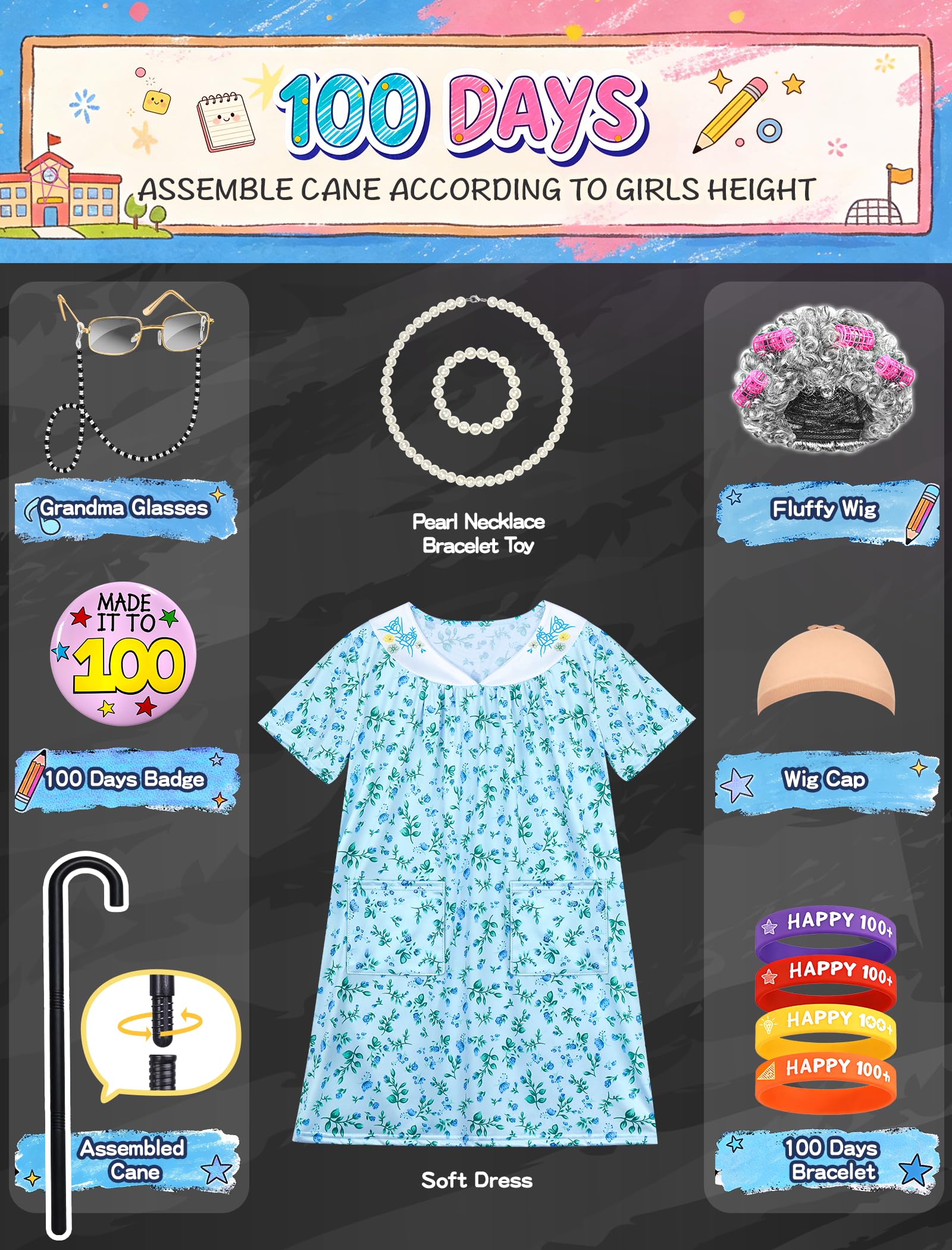 Jeowoqao all-in-one dress-up kit saves time for parents.