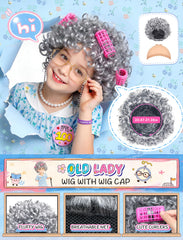 Jeowoqao glasses with chain add a finished vintage touch for kids.