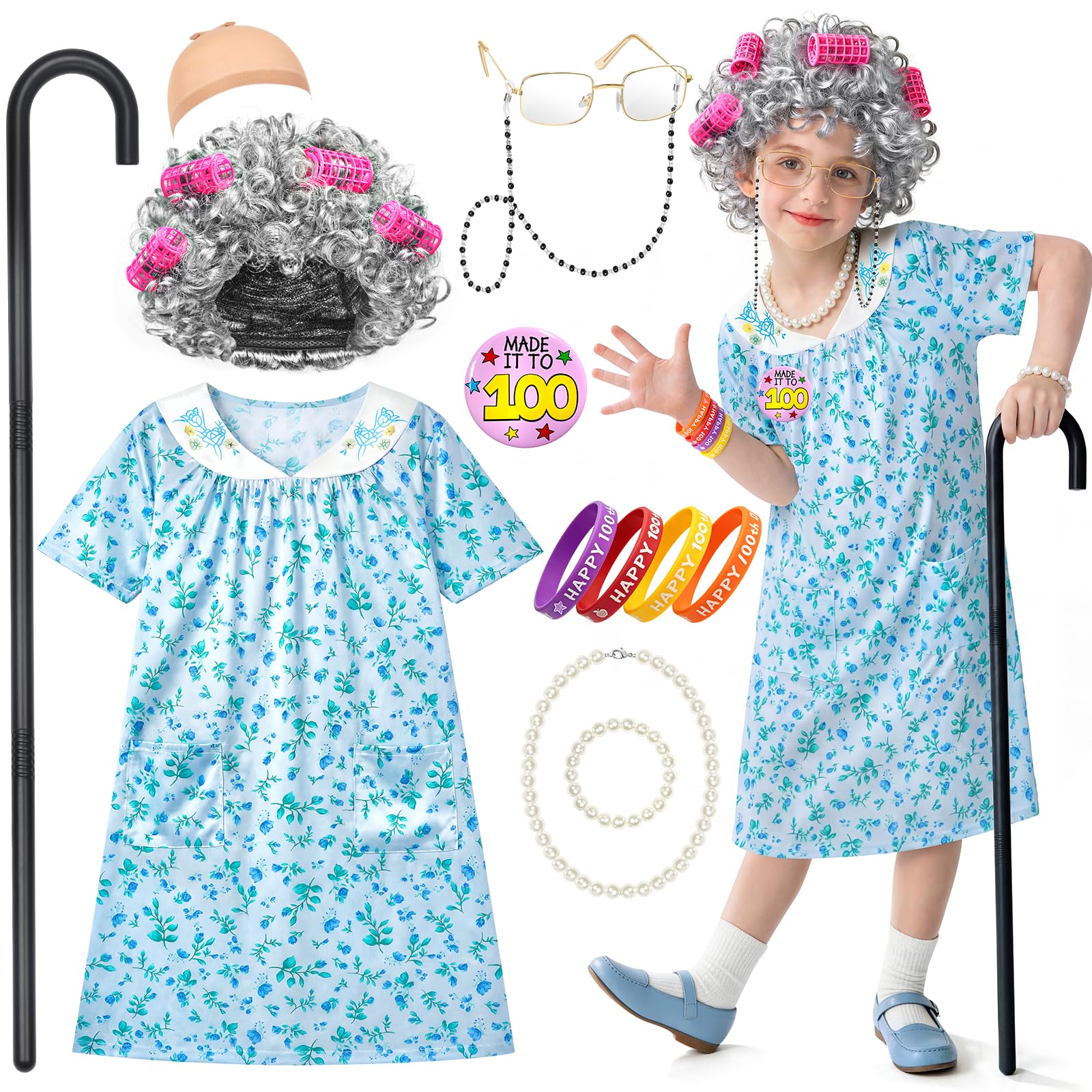 Jeowoqao old lady costume dress ideal for 100th day celebrations.