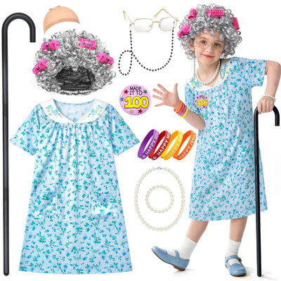 Jeowoqao old lady costume dress ideal for 100th day celebrations.