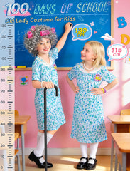 Jeowoqao old lady wig enhances authentic grandma look for dress-up events.