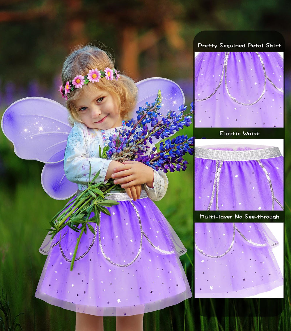 Jeowoqao sequined tutu skirts sparkle and move with twirls during playtime