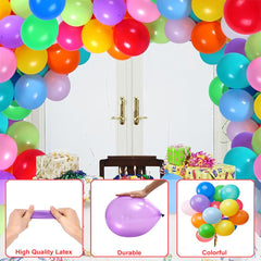 JerDorgo party decor ideas with multicolor balloons for celebrations.