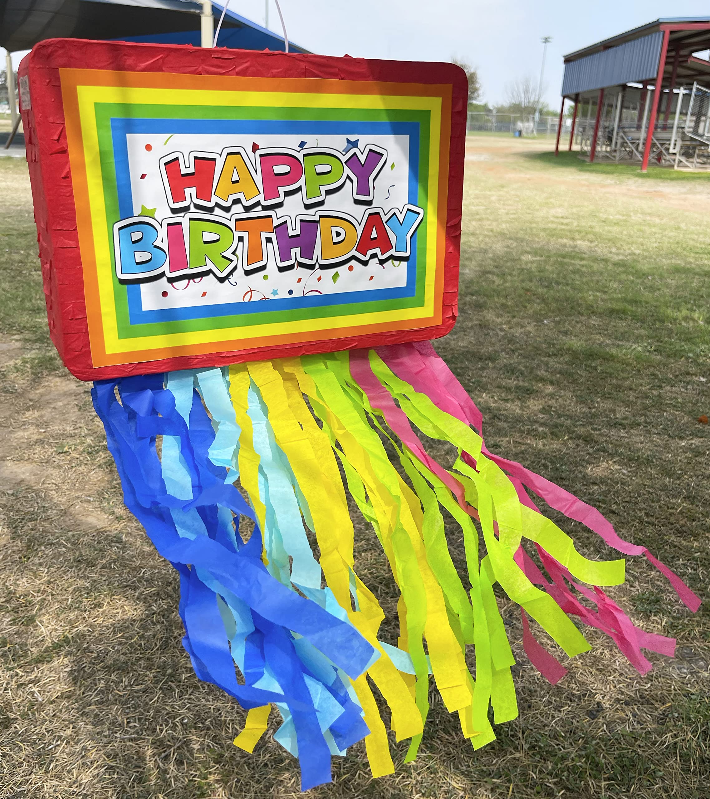 Jergrim Birthday Piñata side view reveals robust construction for celebrations.