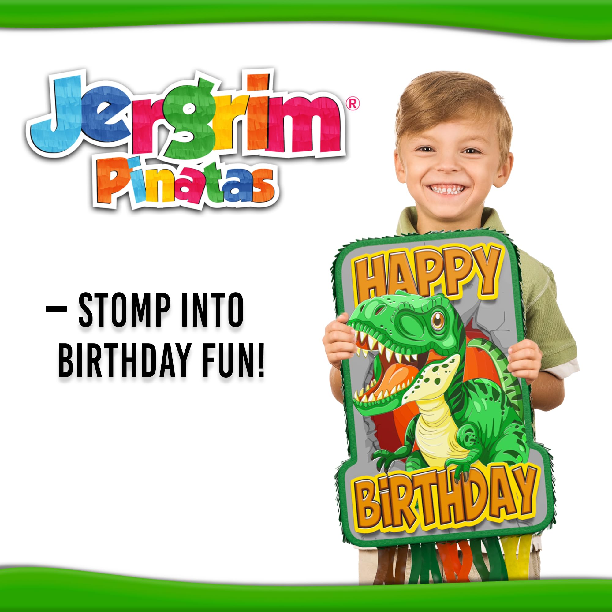 Jergrim dino party decor suits boys and girls alike