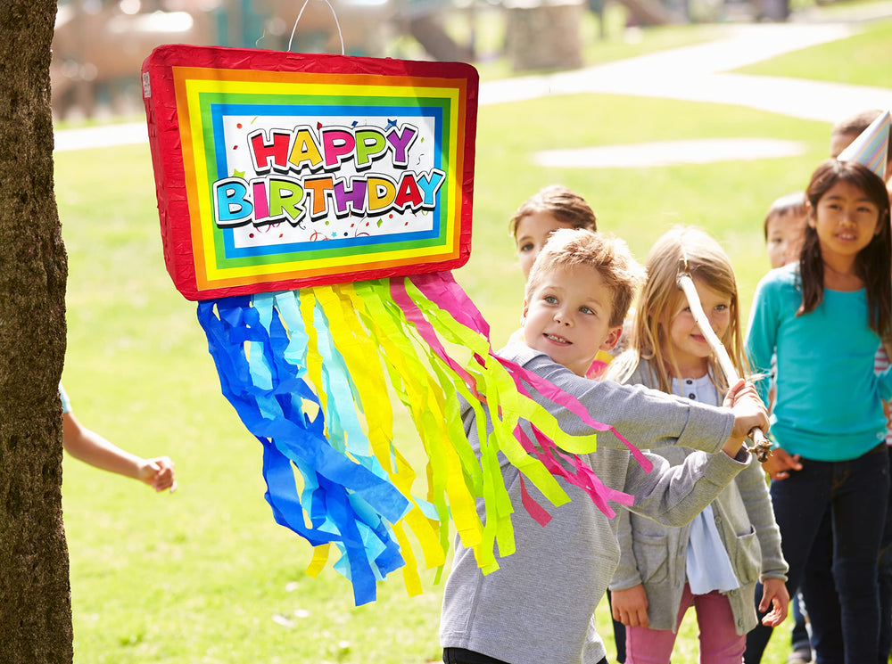 Jergrim Birthday Piñata holds up to 3 lbs of candy.