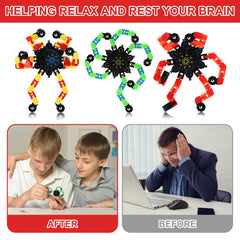 Jerify colorful fidget chain links encourage focused handling and creative deformation play.