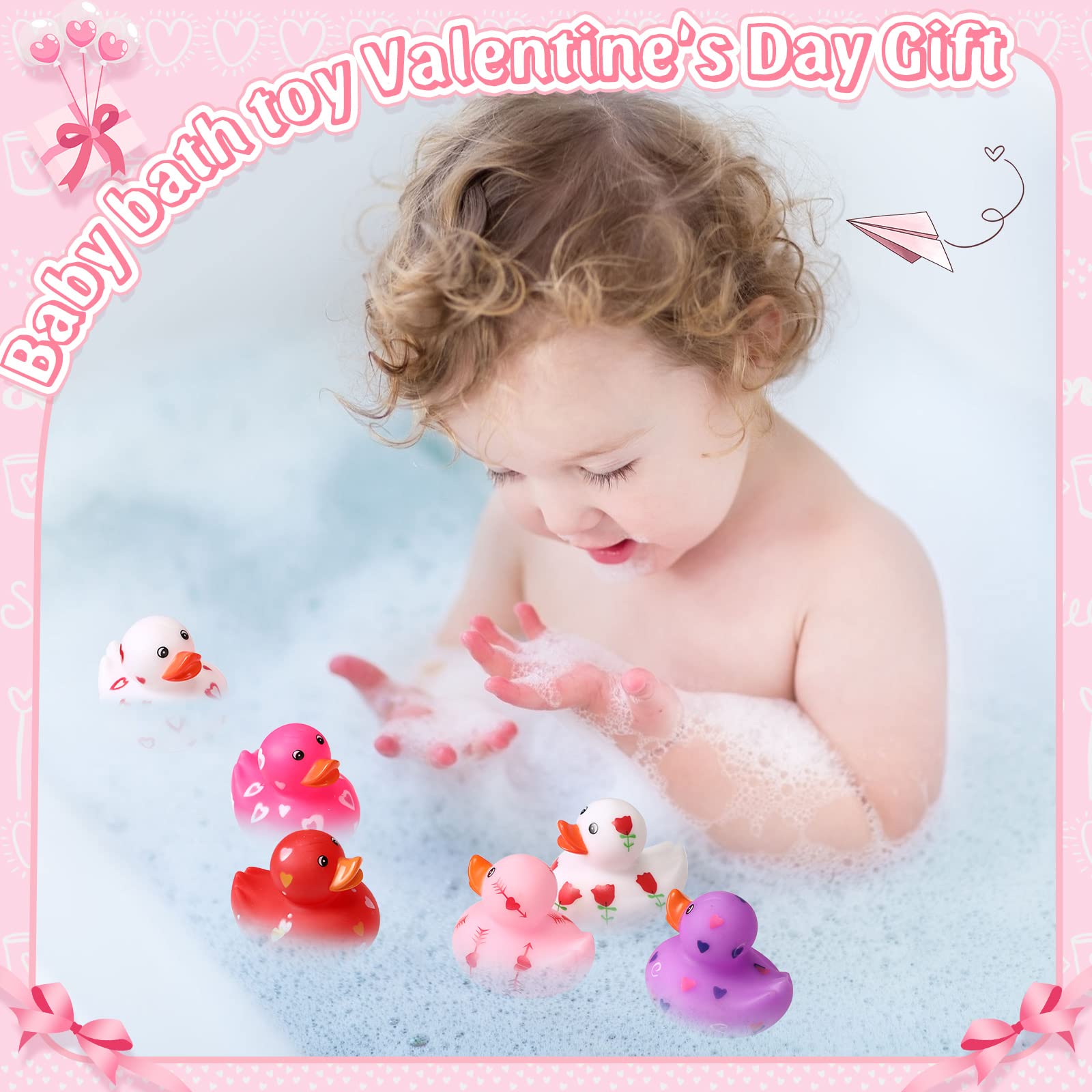 Jerify 96-count heart ducks in cute packaging for party fillers.