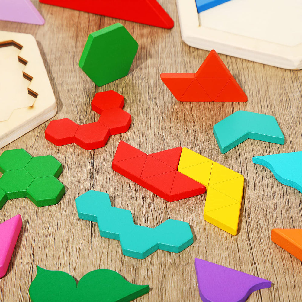 Jerify color-painted wooden blocks offer tactile exploration and fine motor practice.