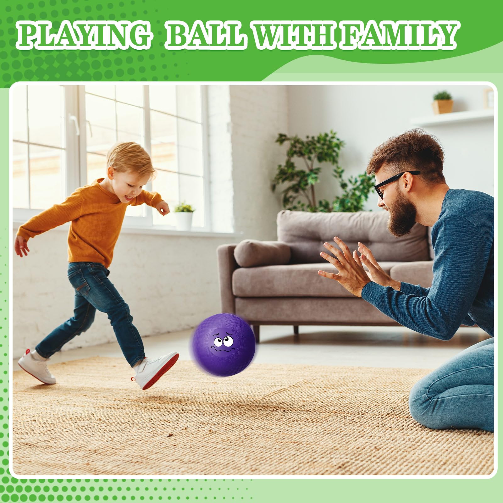 Jerify green dodgeballs with durable PVC for long-lasting play
