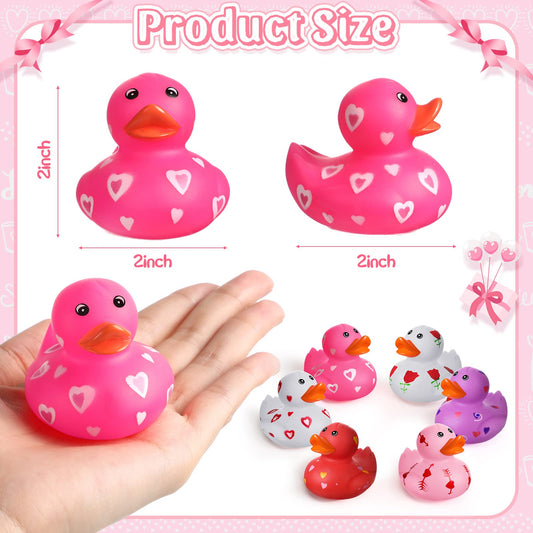 Heart-shaped Jerify ducks for safe, playful bath time and imaginative play