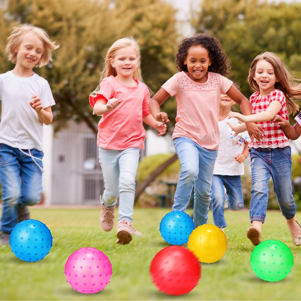 Jerify knobby ball blue 4.72-inch ideal for bounce, toss, and learning.