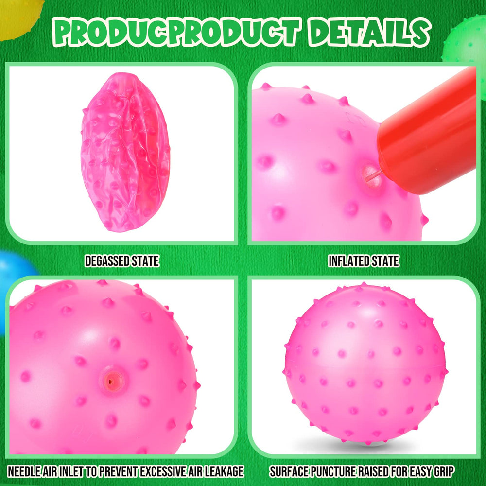 Jerify knobby ball bulk 24-piece set for classroom props and family play.