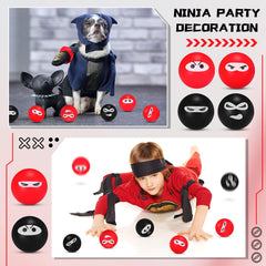 Jerify Ninja stress balls with four expressions for varied mood relief.
