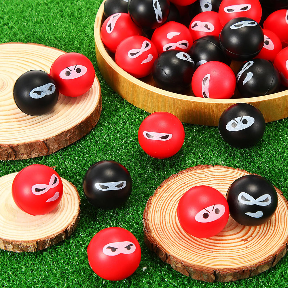 Jerify Ninja stress balls made of PU foam for durable, squishy feel.