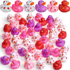 Jerify valentines duckies with heart designs for playful bath time fun